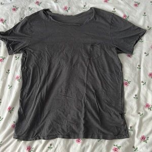 Slightly oversized dark gray t shirt